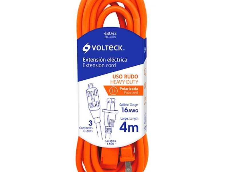 Extensión eléctrica 4 m 2x16 AWG México