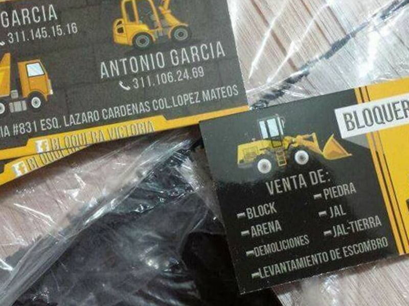 Tarjeta Presentación Bloquera México