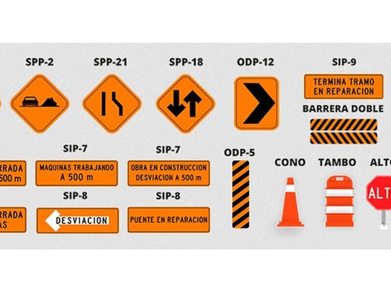 Señaletica protección de obra CDMX