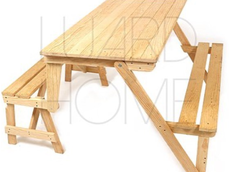 Mesa de madera plegable 