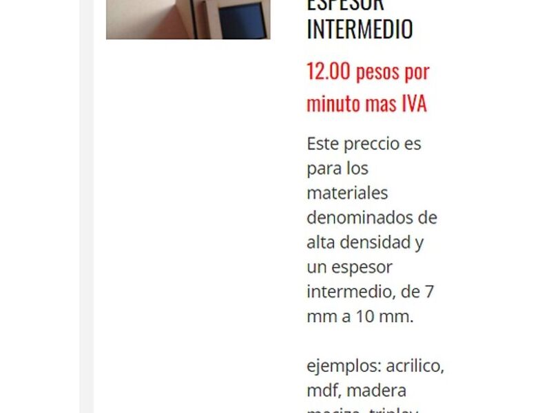 MATERIALES ALTA DENSIDAD ESPESOR MÉRIDA 