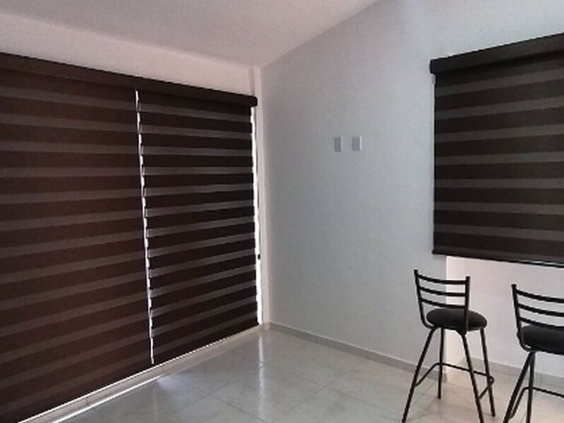 Cortinas zebra negro