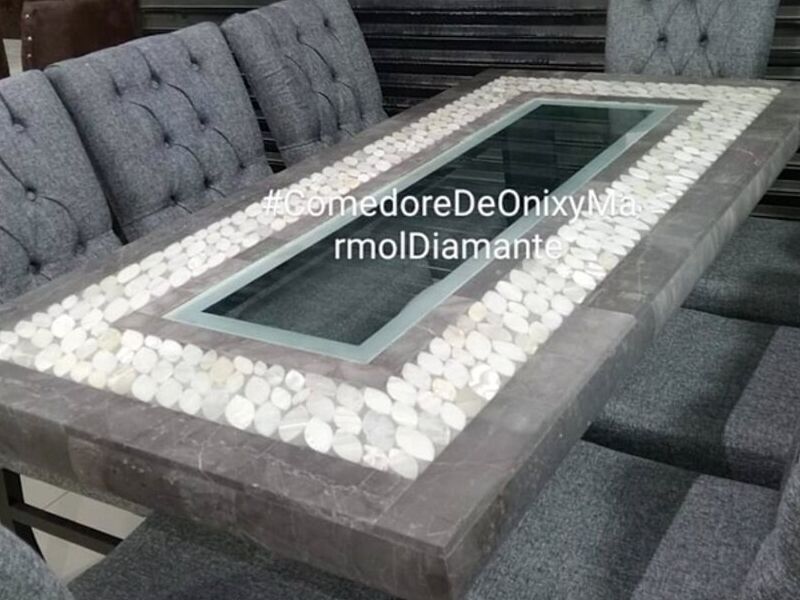 Mesa Comedor Marmol Gris