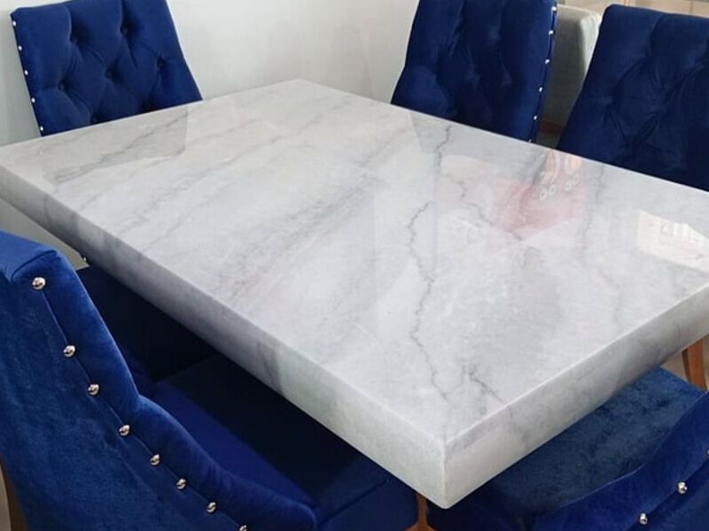 Mesa Comedor Marmol Blanco Mexico