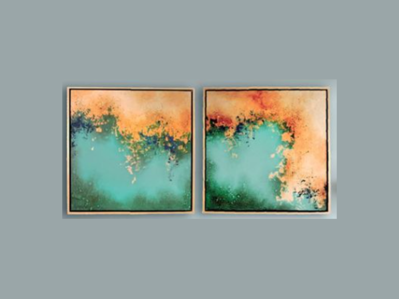 Abstracto Aqua Oro. Mexico