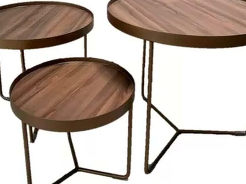 Set Mesas Laterales Madera CDMX