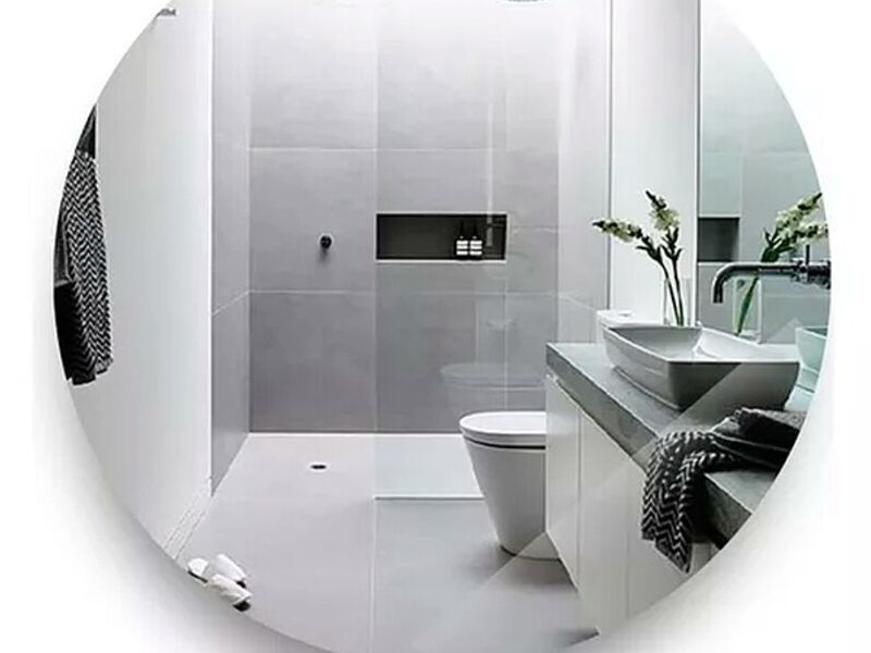 Espejo Circular Pared Baño CDMX