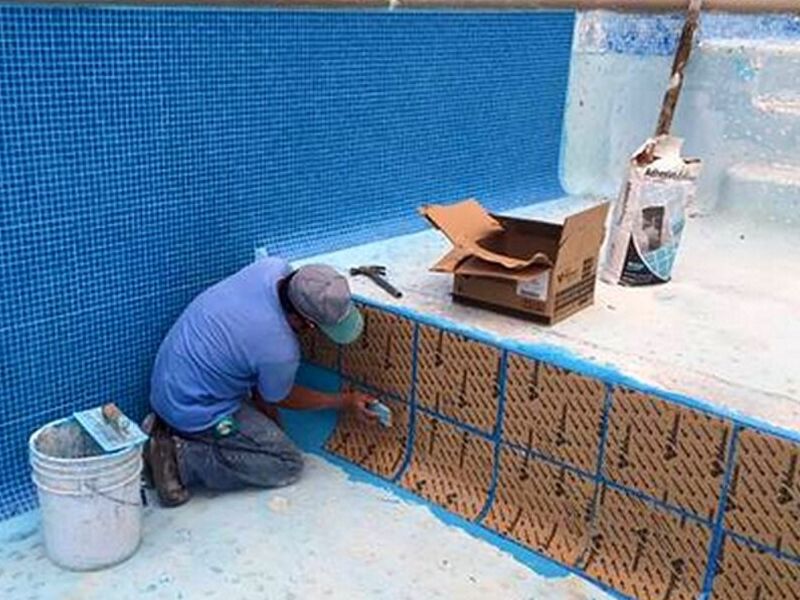 instalación veneciano alberca Puerto Mexico