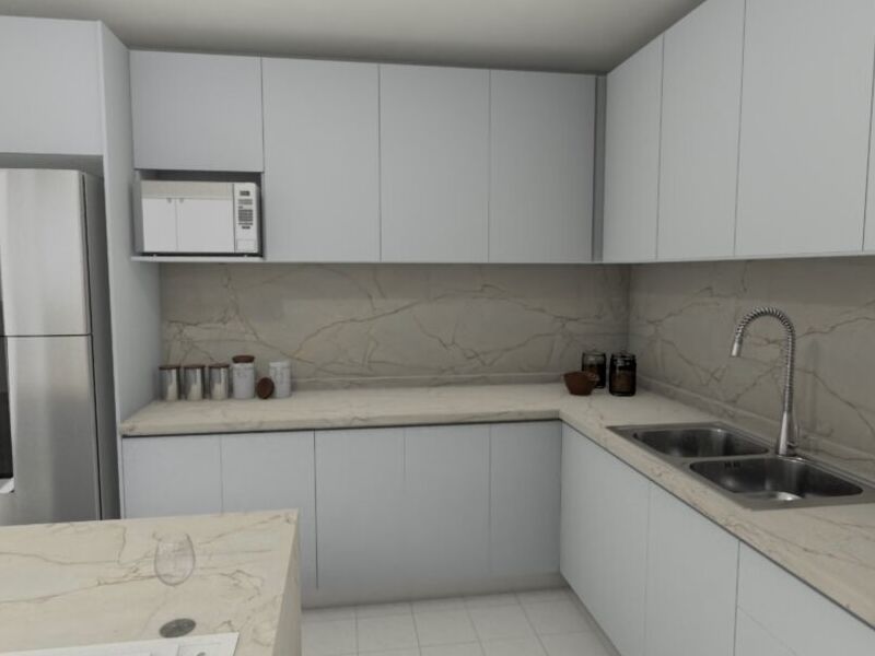 Diseño Cocina Blanca Ags