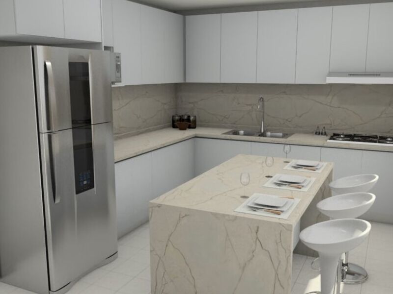 Diseño Cocina Marmol Ags