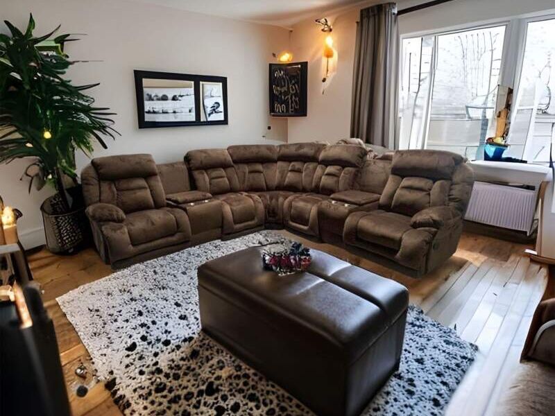 Juego Sillones Reclinables cafés Ags