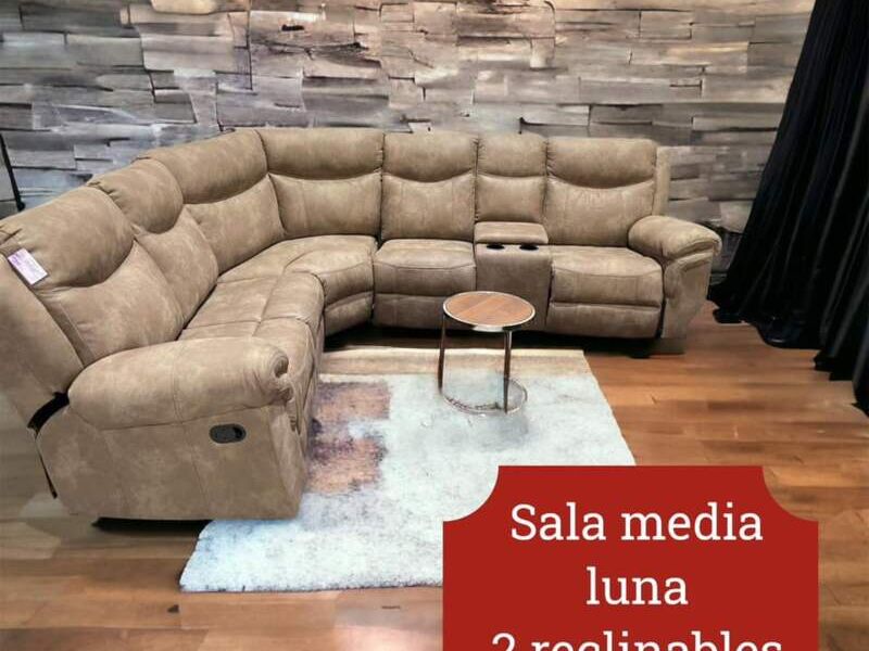 Media Luna Reclinable Beige Ags