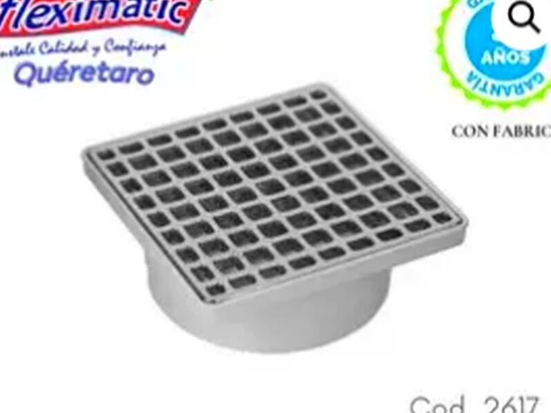 Coladera Cuadrada Con Cubierta De Acero 