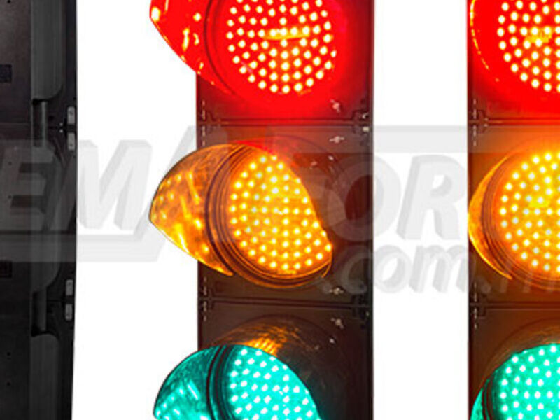 SEMÁFORO LED SÓLIDO 20 CM méxico 