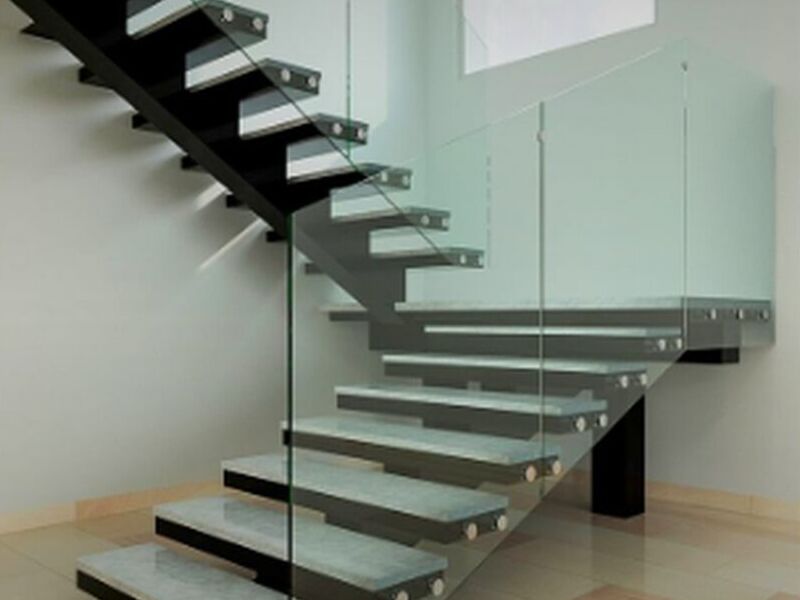 Escaleras vidrio México 