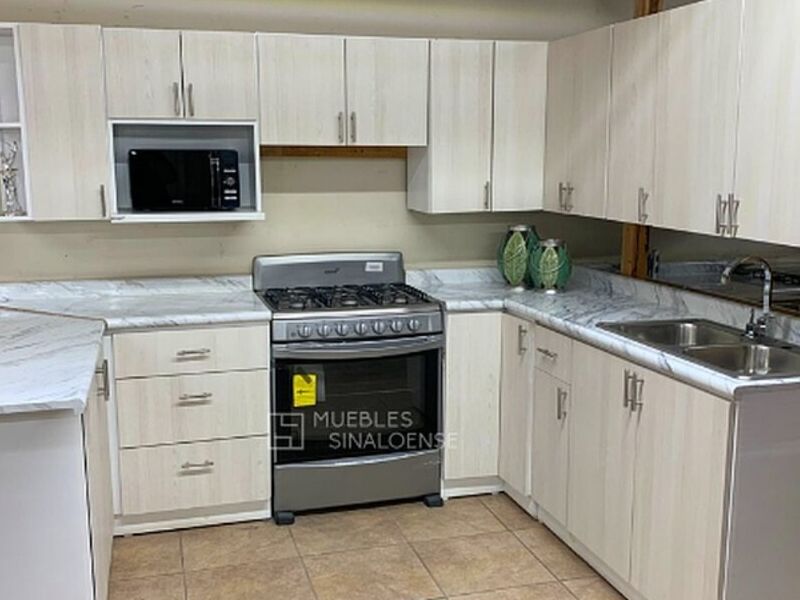 Cocina integral color blanco México