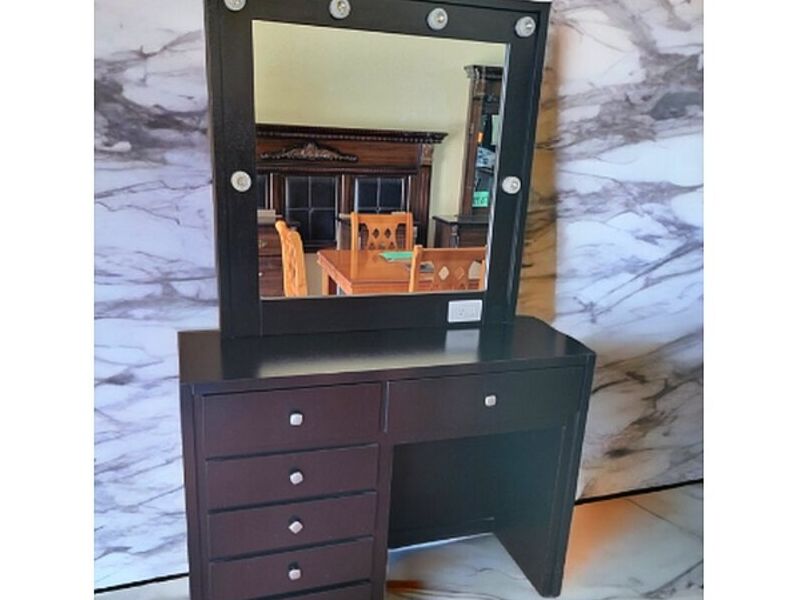 Mueble negro maquillaje Mexico