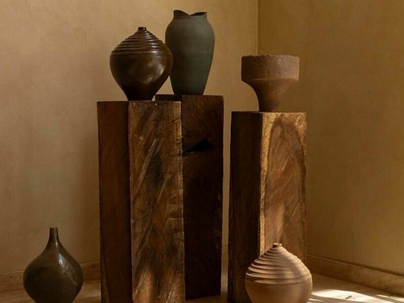 Jarrones decorativos oscuros Guadalajara