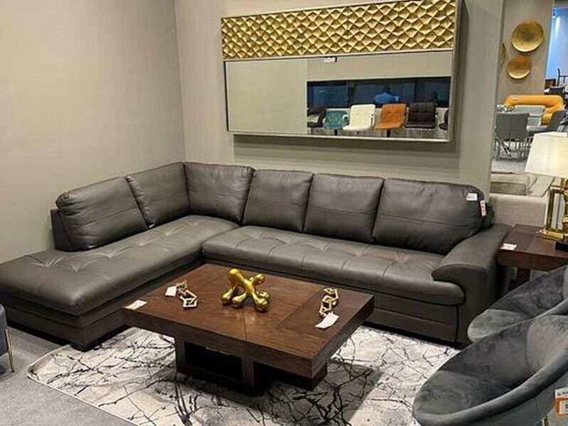Sofa Marron Oscuro de Cuero MX