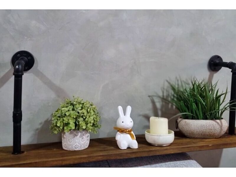 Repisa decorativa empotrable nogal México