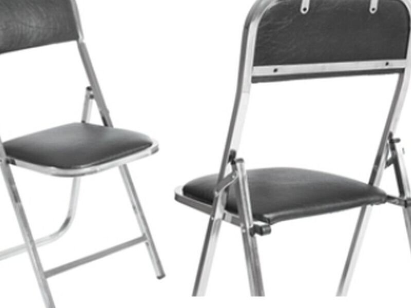 Silla plegable CROMADO