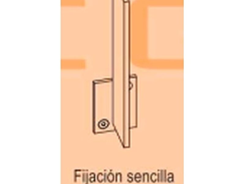 Fijación de pasamanos tipo sencilla México