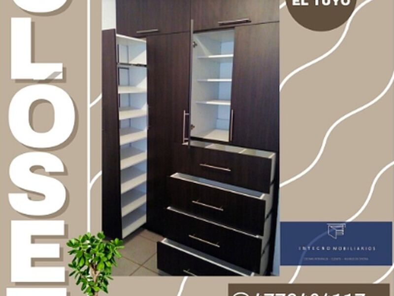 Closet madera chocolate