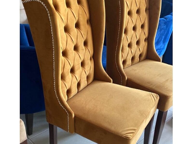 Silla tapizado café