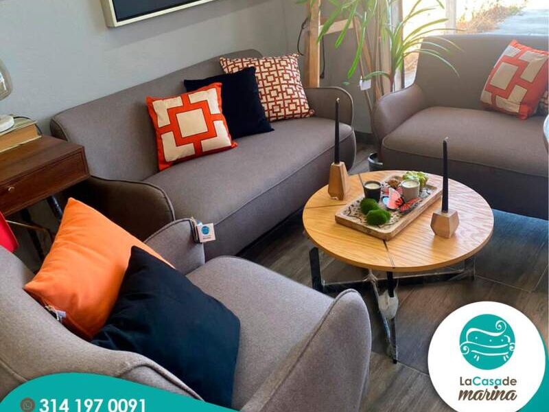 Juego Sillones 122 Gris Sala Manzanillo