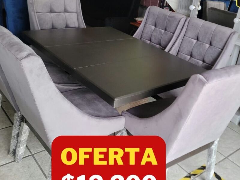 Juego Comedor Negra 