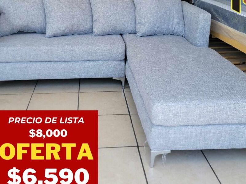 Sillón Esquinero Gris Azulado Durango
