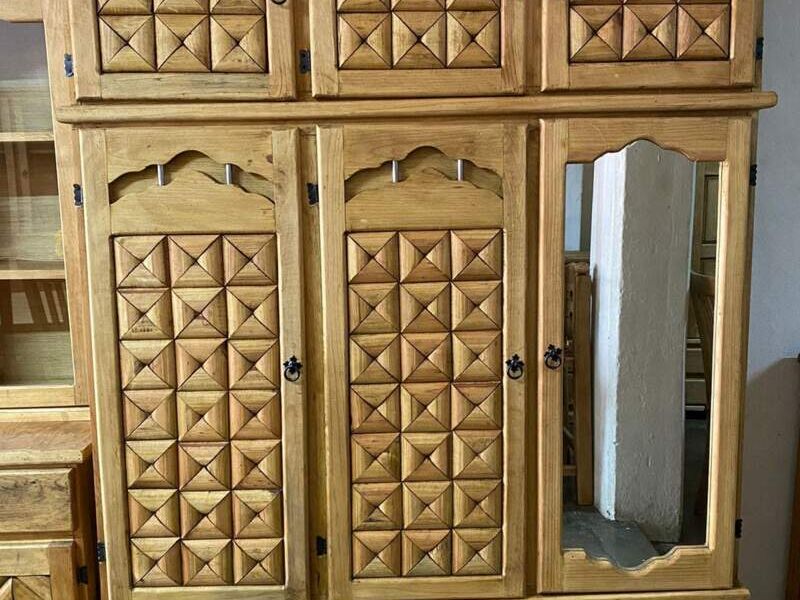 Estantería 3 Puertas Madera Hidalgo