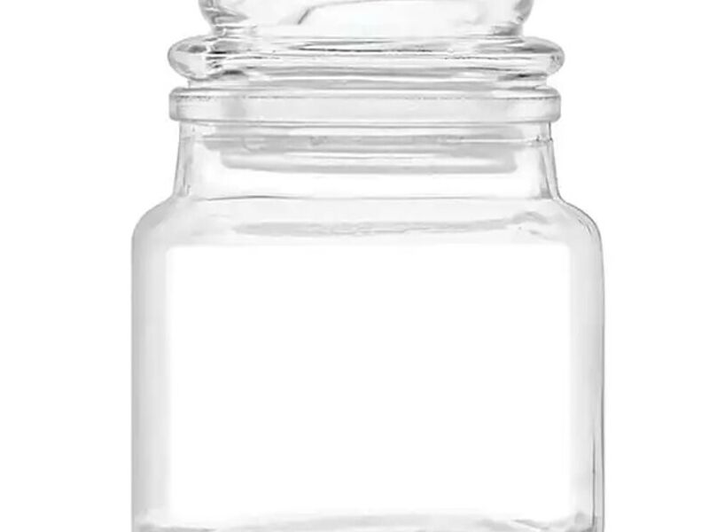 Vaso de vela con tapa
