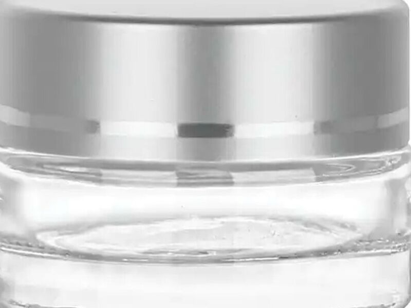 Frascos redondos de vidrio estilo cosmético