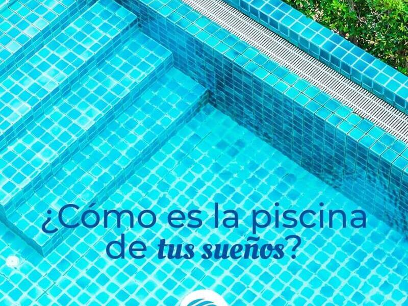 Aberca azulada Pool Solutions Mx