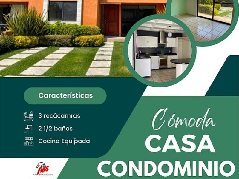 VENTA DE CASA CONDOMINIO BELLO HORIZONTE MX