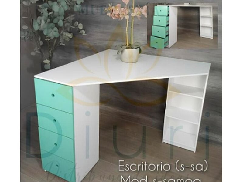Escritorio blanco hogar 