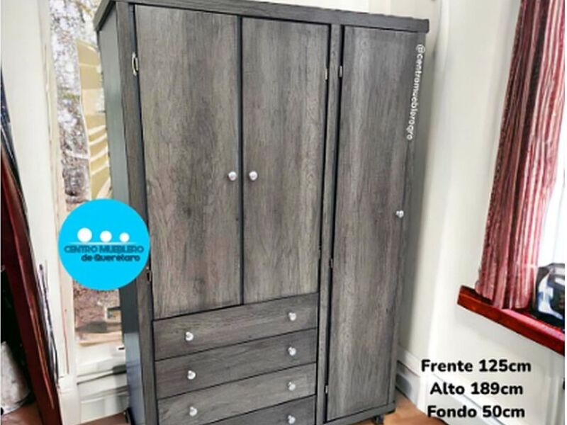 Ropero Everest madera gris