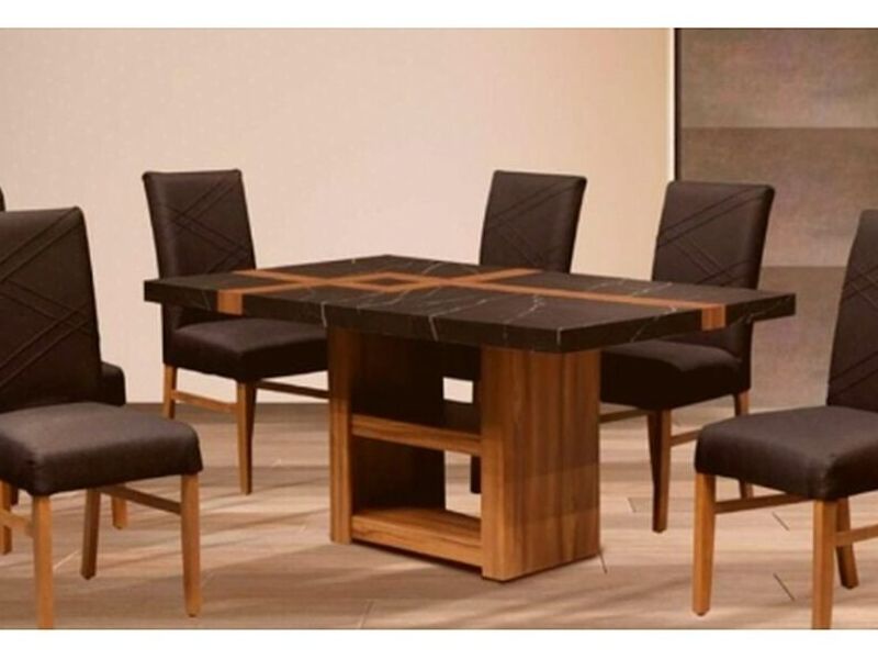 Mesa Comedro Mármol Negro Irapuato