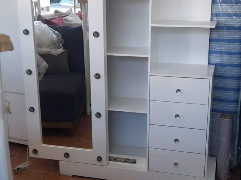 Estantería Espejo Blanco León 