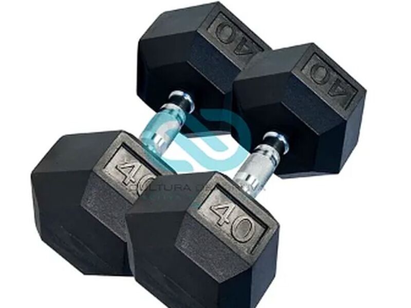Par Mancuern Hexagonal 40 lb Pachuca de Soto
