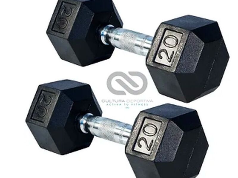 Par Mancuern Hexagonal 20 lb Pachuca de Soto