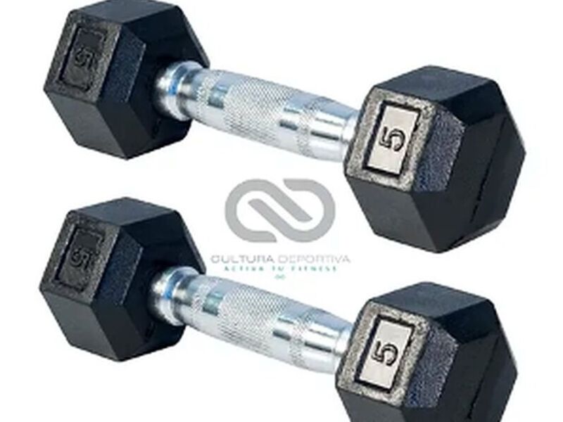 Par Mancuern Hexagonales 5 lb Pachuca de Soto