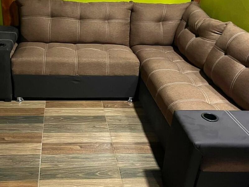 Sillón negro y café en L México