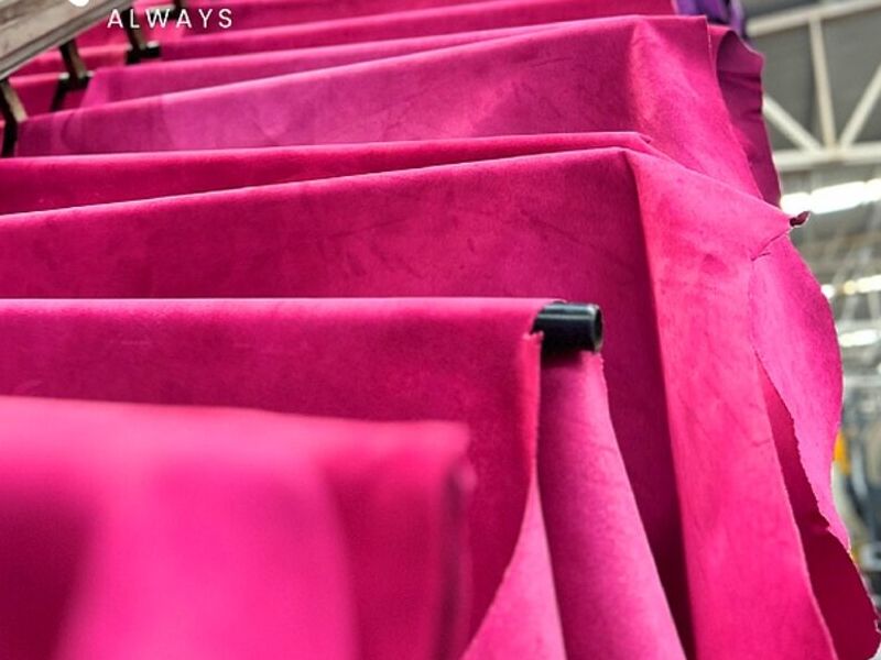 Tela Gamuza Rosa Mérida