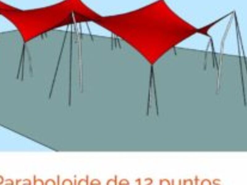 Cubierta paraboloide 12 puntos Querétaro