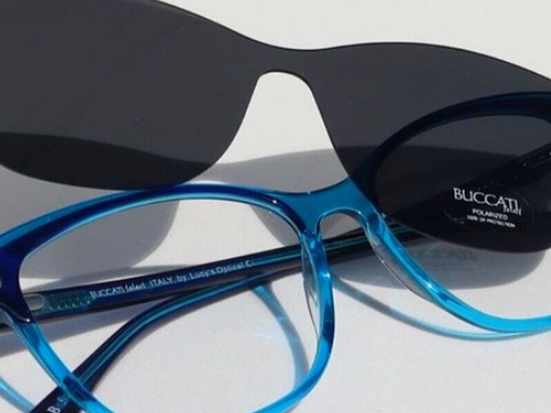 Lentes azul armazón con clip México