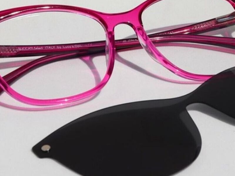 Lentes clip color rosado México