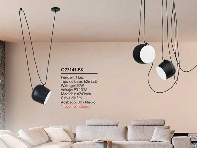 Lampara Colgante Pendant Led Mexico