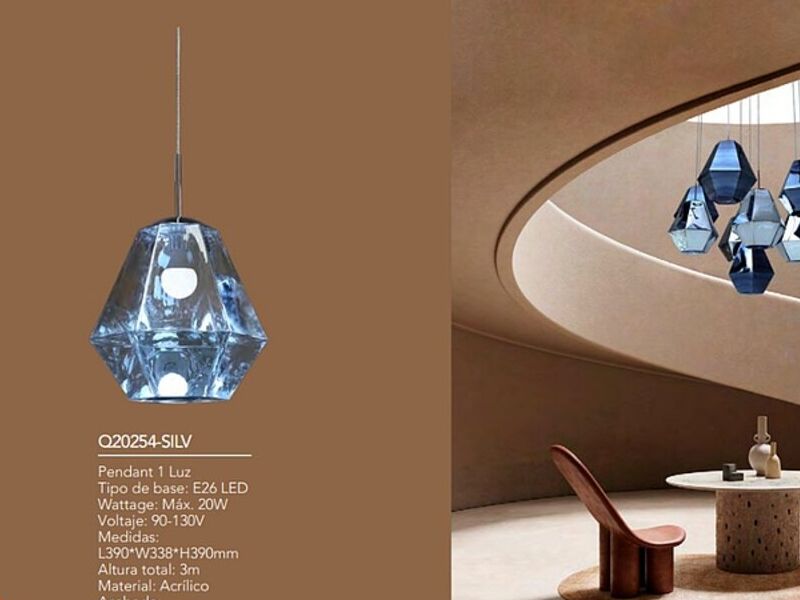 Lampara Colgante de Cristal Mexico